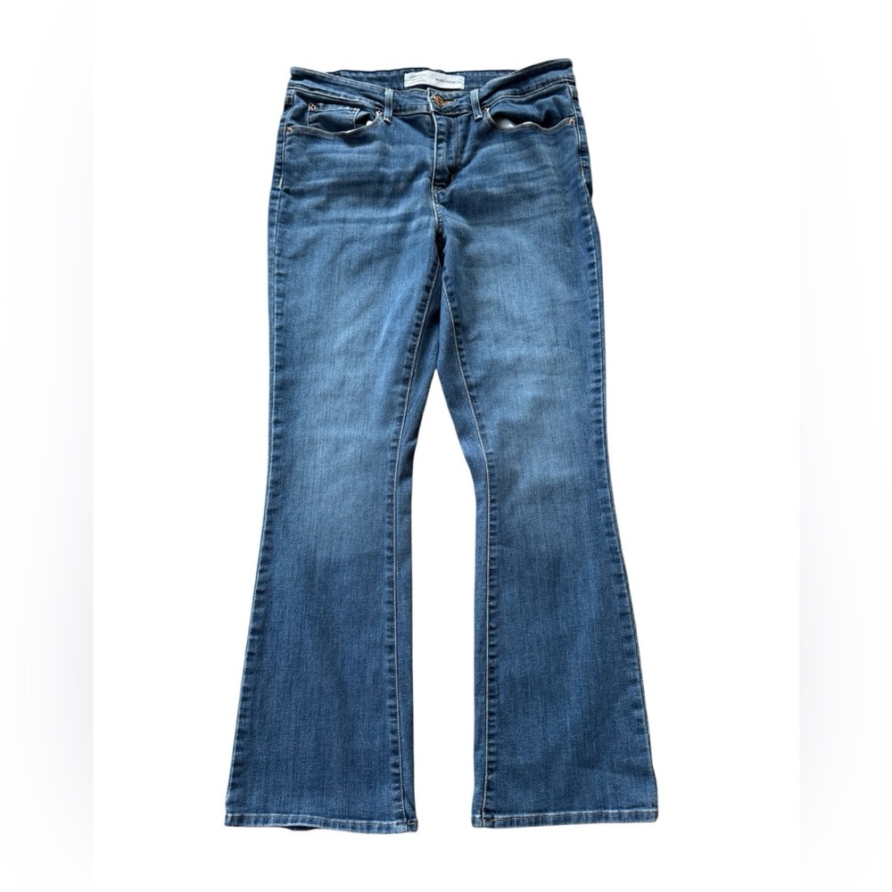 Levi’s Signature Bootcut Jeans Womens Blue Stretch Mid Rise Denim 32x31 Approx